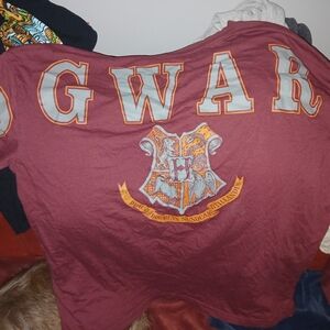 Warner Bros. Burgundy Hogwarts Crest Long Sleeve Tee